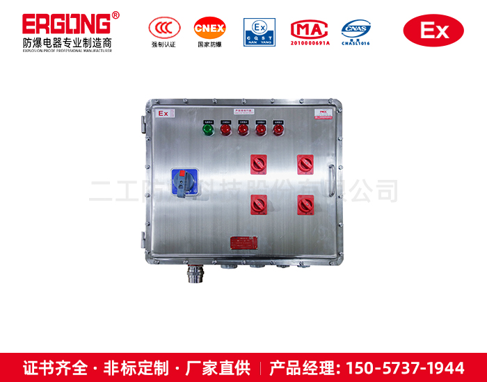 不銹鋼防爆配電箱帶防爆插銷(xiāo)5回
